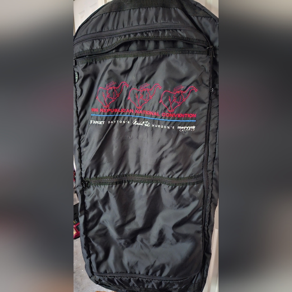 1996 Ciao! Republican National Convention Black Garment Bag